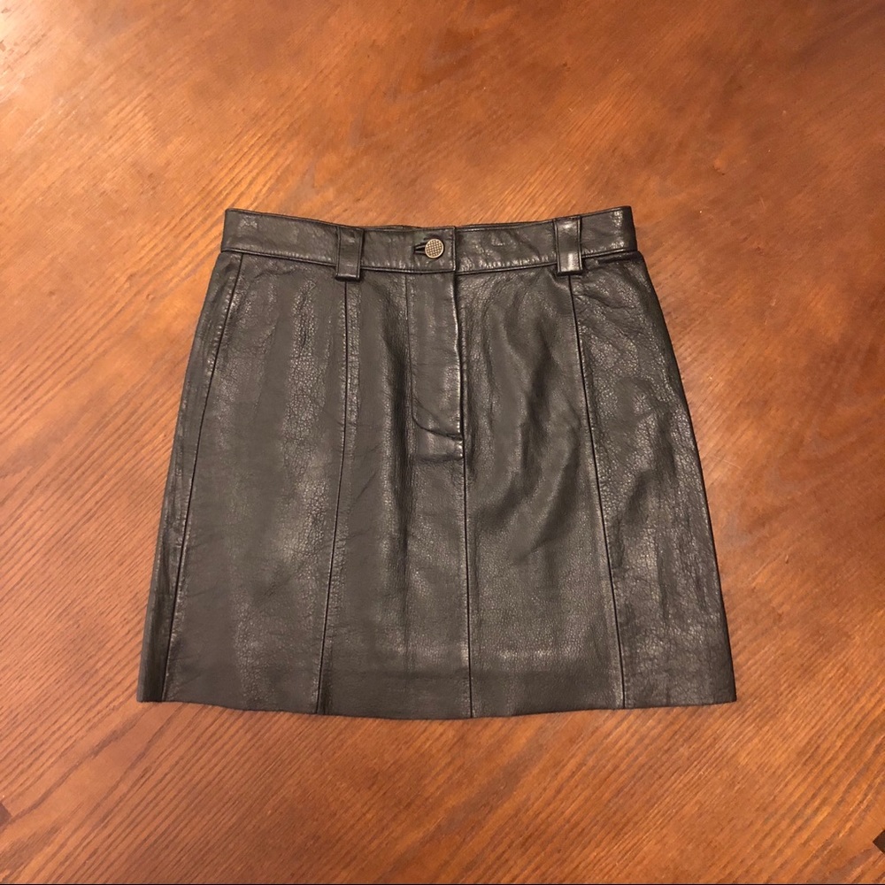 Leather Mini Skirt